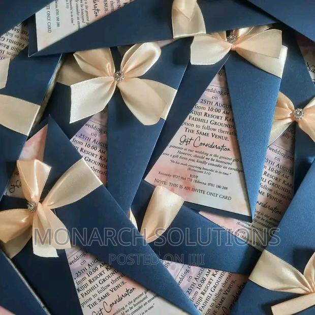 100 PCS Maroon Blend Wedding Invitations - thumbnail 2