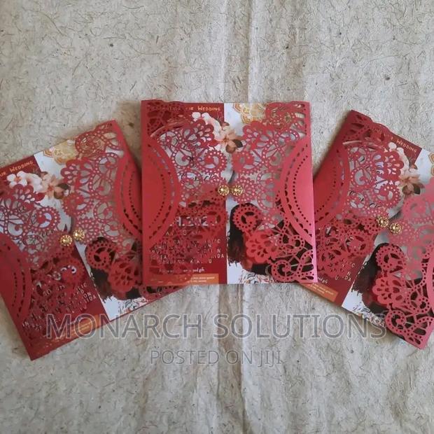 100pcs Laser Violets Wedding Invites - thumbnail 2
