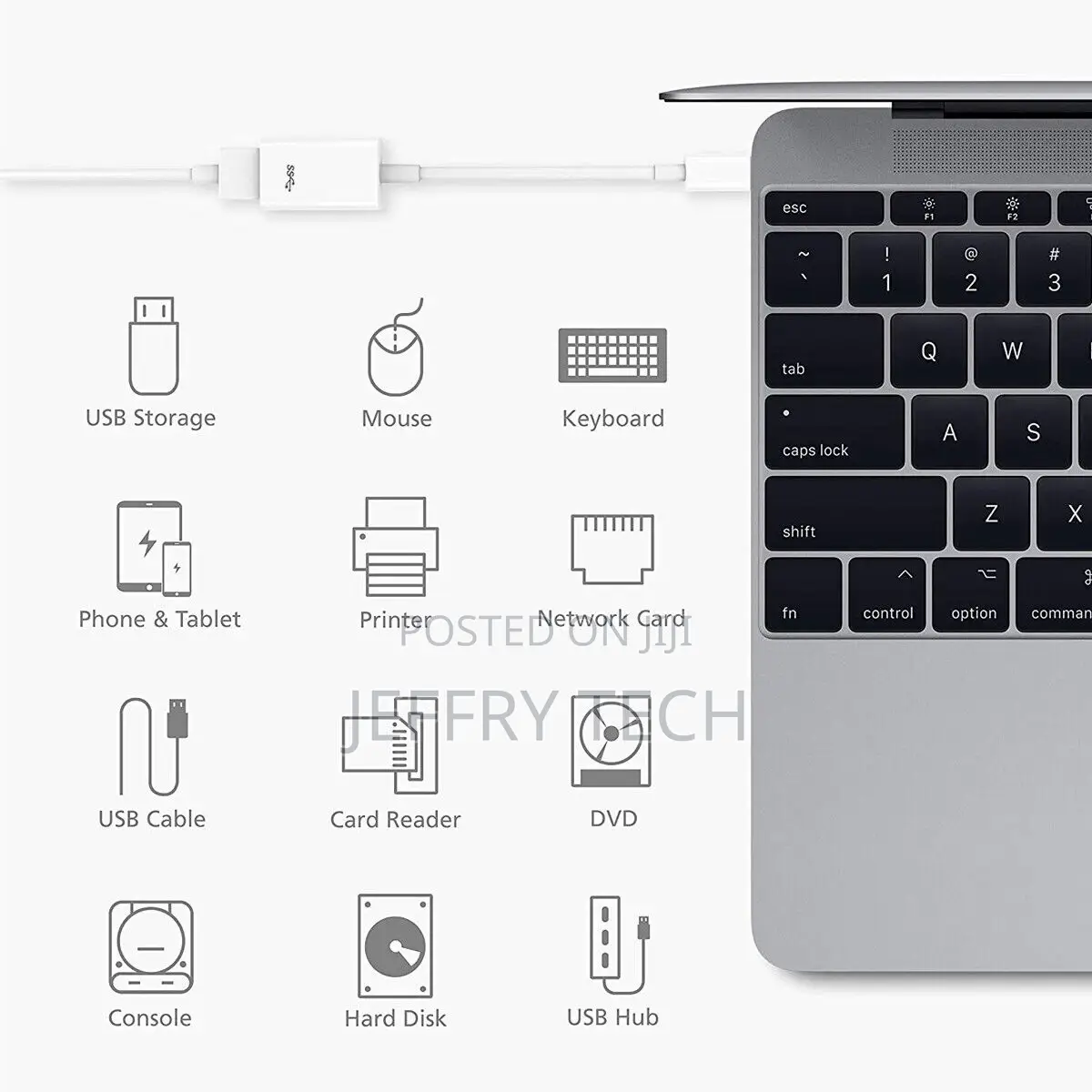 Ios OTG USB Adapter for Apple iPad 4 5 6 7, Mini 3 4 5, Air