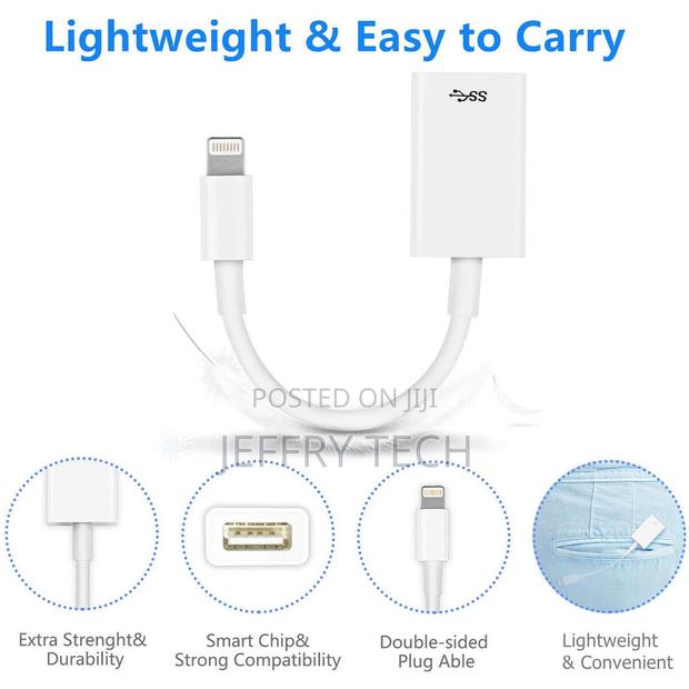 Ios OTG USB Adapter for Apple iPad 4 5 6 7, Mini 3 4 5, Air - thumbnail 4