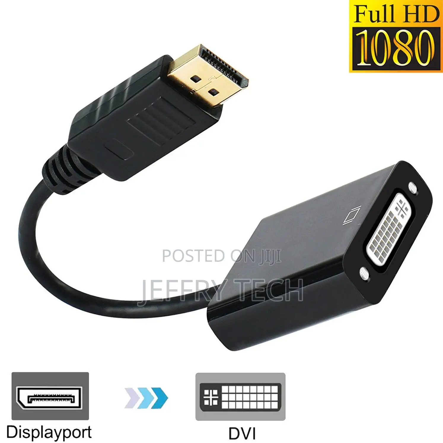 [Gold Tipped] AU Display Port DP Male to DVI Female Adapter