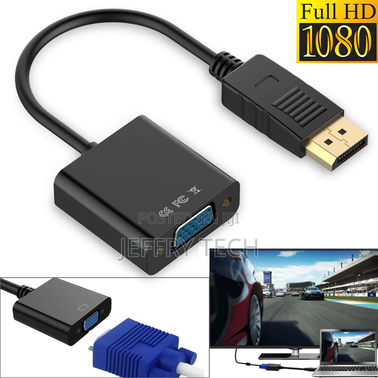 [Gold Tipped] AU Display Port DP Male to DVI Female Adapter
