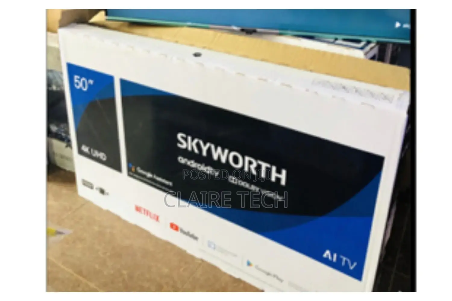 50inches Skyworth Frameless Android Youtube Netflix
