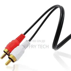 5M Long 2RCA Male to 2RCA Male Home Theater Audio Cable Dual