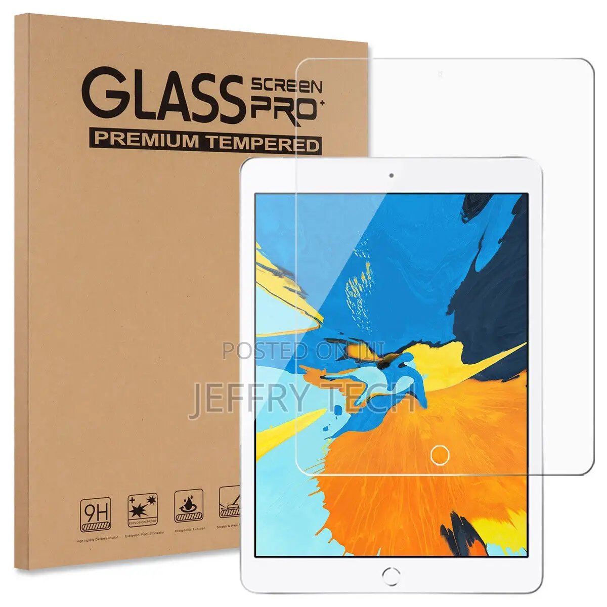 Tempered Glass Screen Protector for iPad Pro 12.9" 1st/2nd