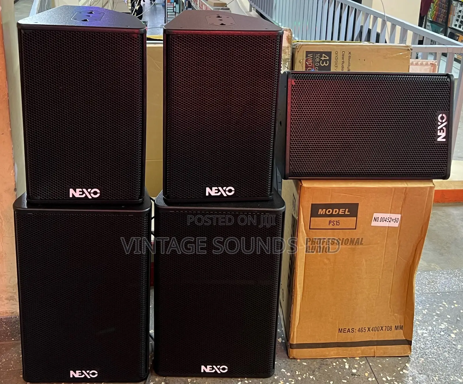 2pcs NEXO PS-15 3 PCS Nexo PS-12 Speakers