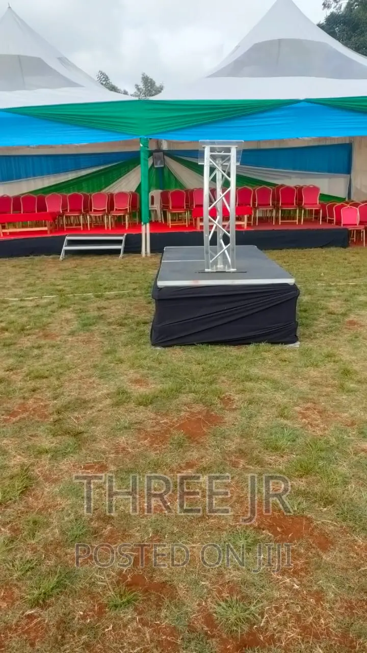 Nice Stage Set Up With Podium for Hire