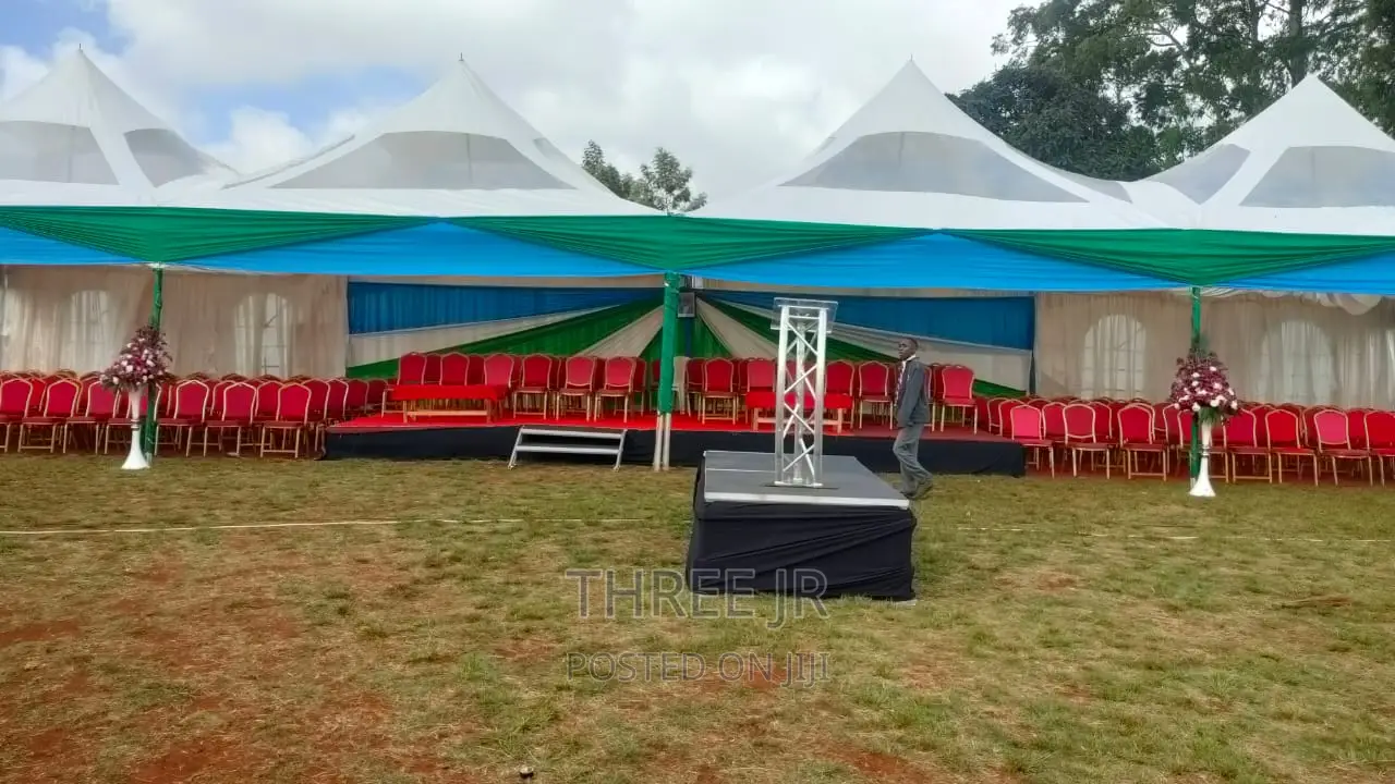 Nice Stage Set Up With Podium for Hire