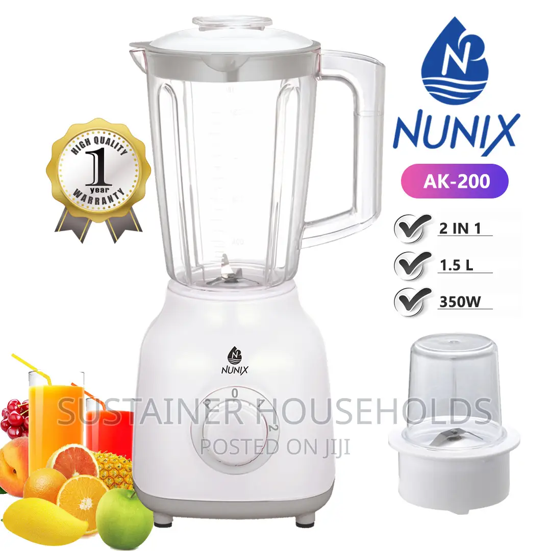 *Nunix AK200 White 2in1 Blender