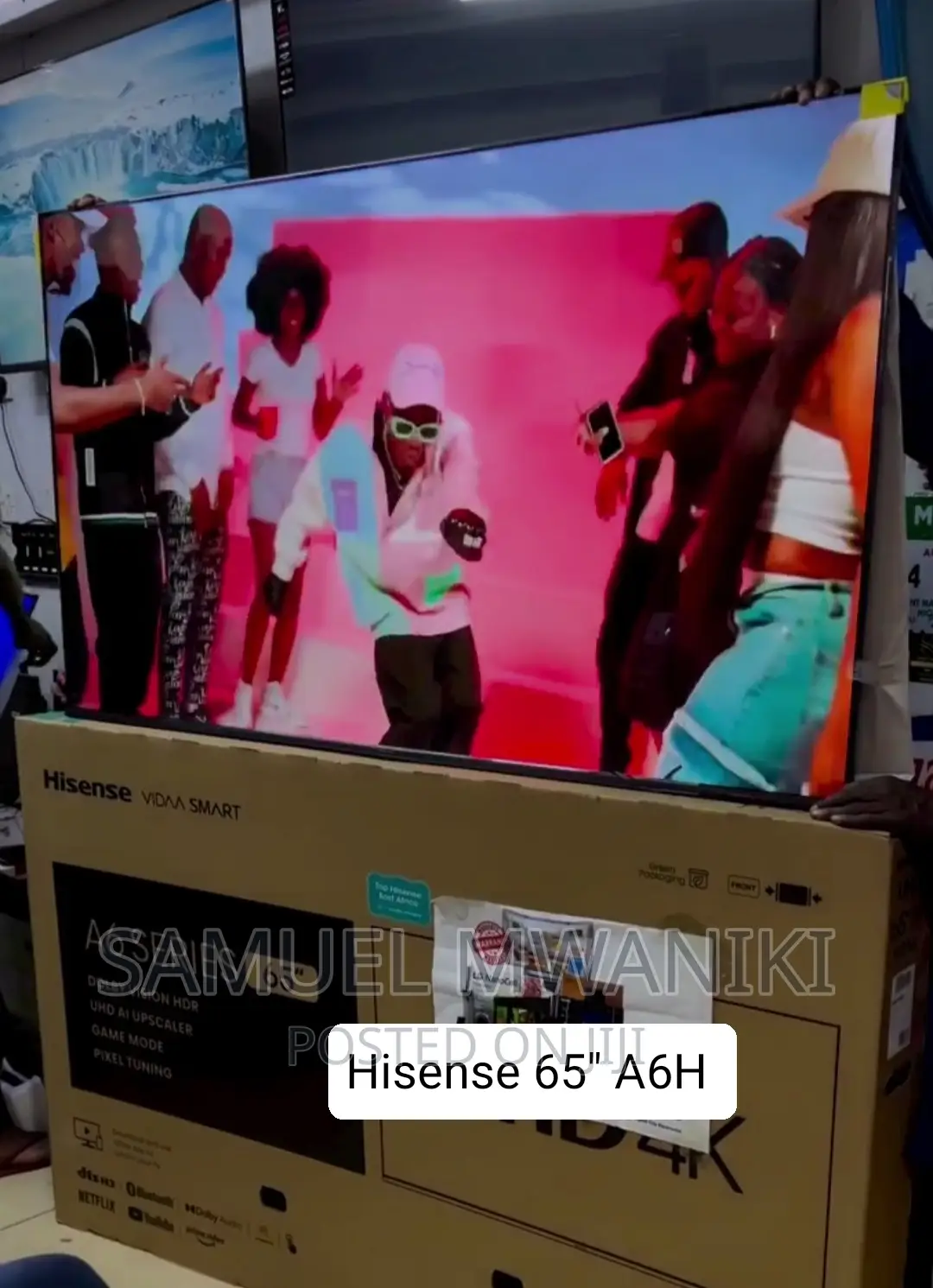 Hisense 65'' Smart Uhd HDR Frameless Led Tv (2024)