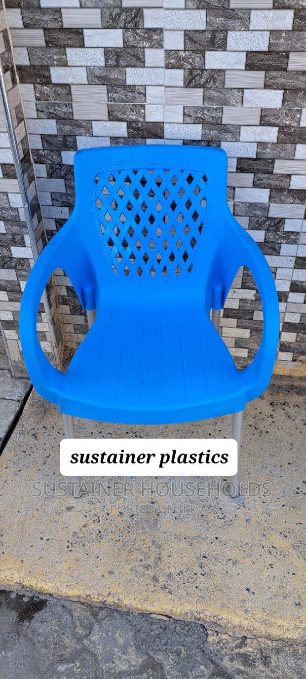 Complast Plastic Chairs With Metal Legs - main view