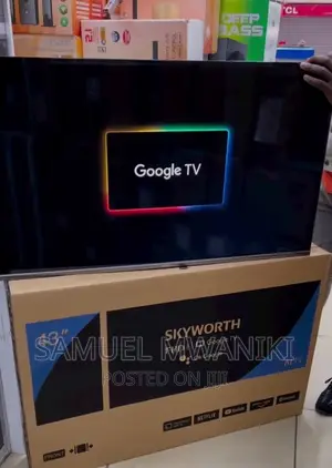 Skyworth 43" FHD Frameless Google Tv,Netflix,Google Assitant
