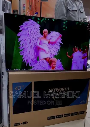 Skyworth 43" FHD Frameless Google Tv,Netflix,Google Assitant
