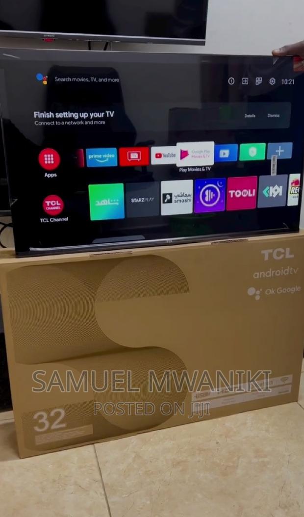 TCL 32" Frameless Smart Android Tv Netflix Inbuilt Decoder. - main view