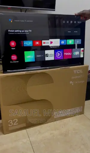 TCL 32" Frameless Smart Android Tv Netflix Inbuilt Decoder.