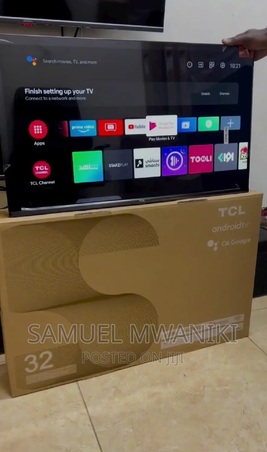 TCL 32" Frameless Smart Android Tv Netflix Inbuilt Decoder.
