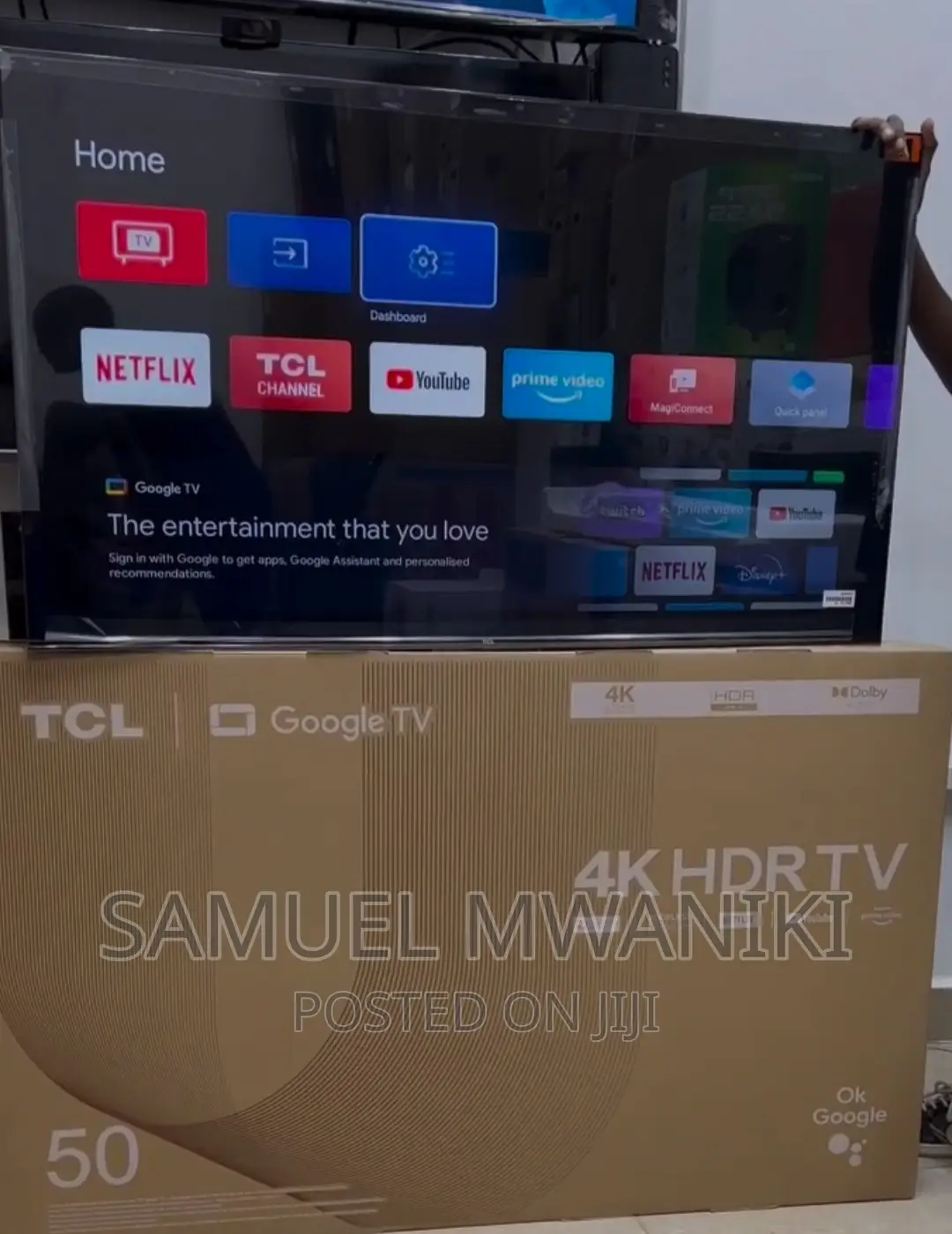 TCL 50” Frameless Ultra Hd Android Tv, Voice Control
