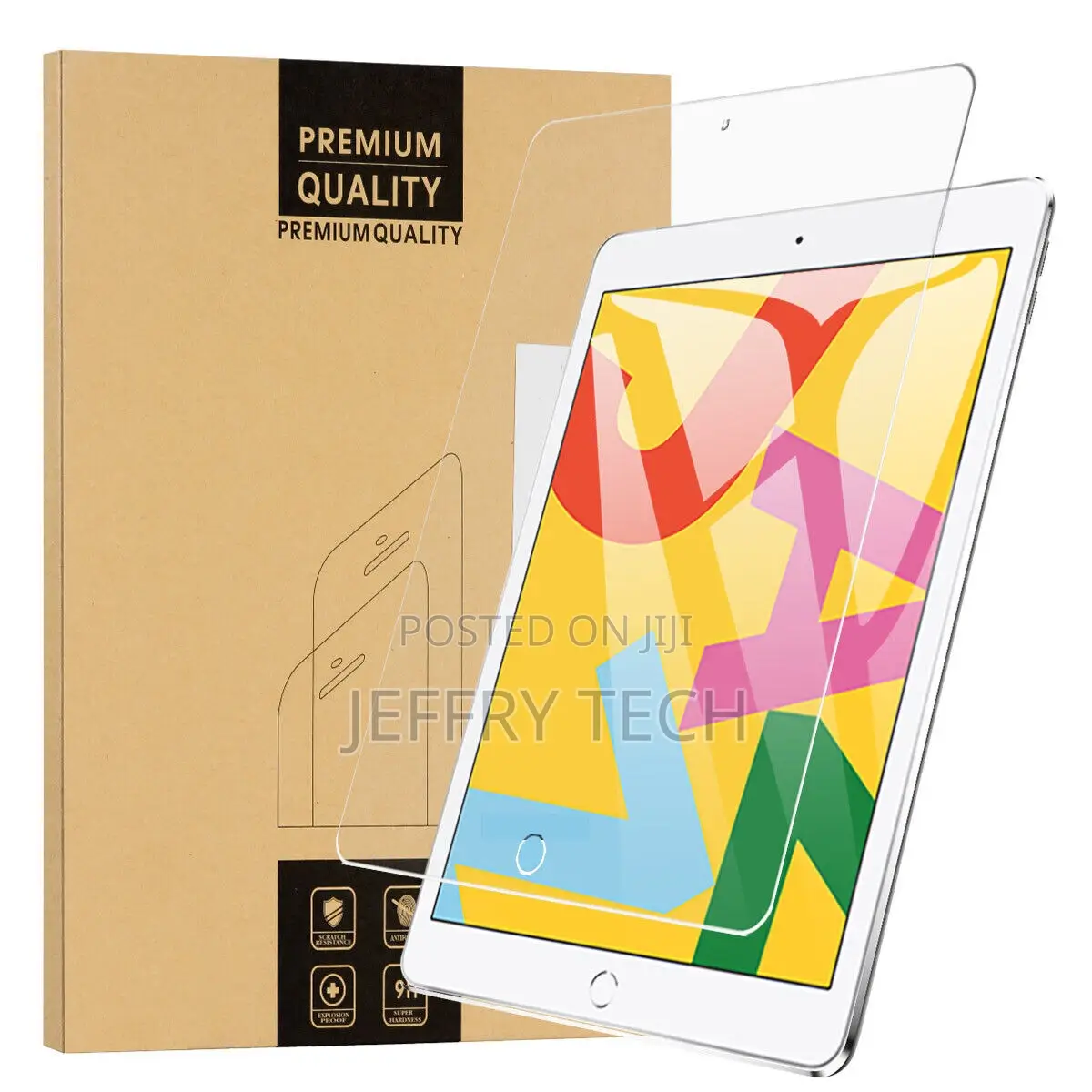 Tempered Glass Screen Protector for iPad 7 8 9 10.2"