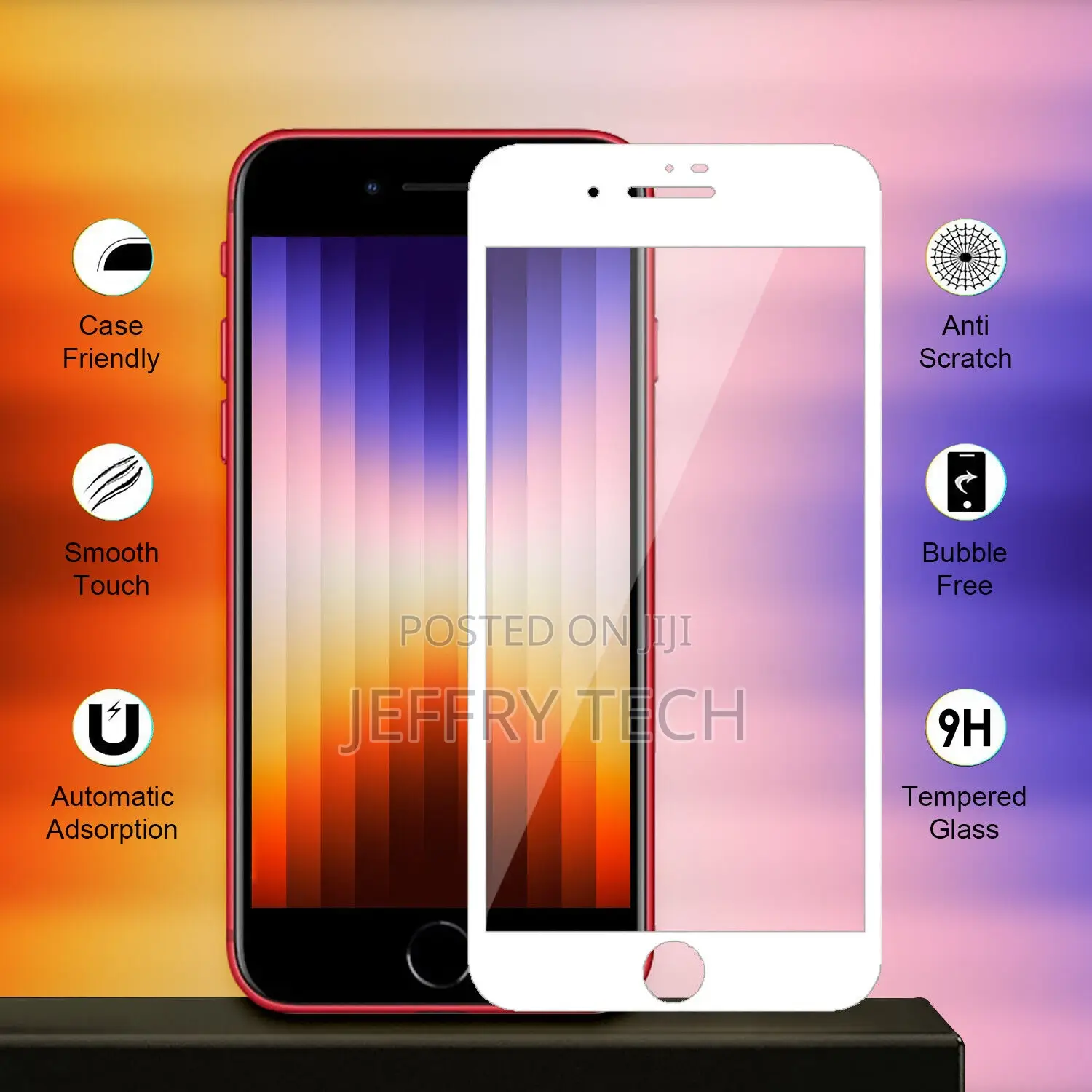 Tempered Glass Film for iPhone SE 2022 (3rd Gen),