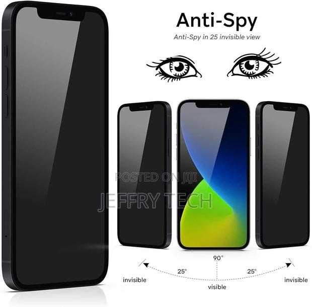 iPhone 12 Mini / 13 Mini Privacy Tempered Glass Screen Prote - thumbnail 2