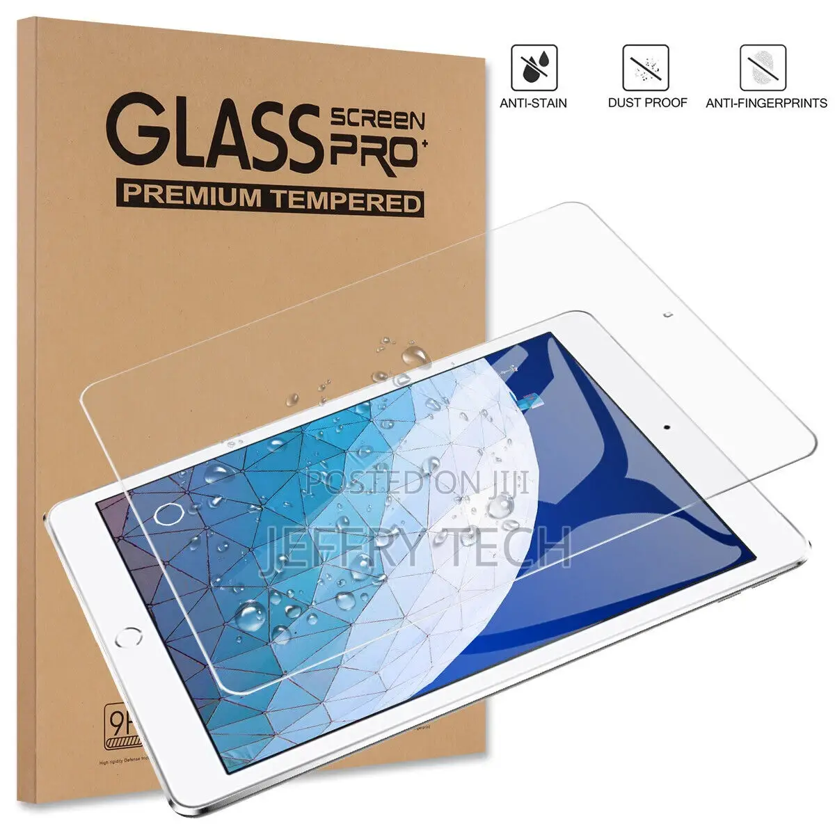 Apple iPad Air 1 2 3 Tempered Glass Screen Protector, Scratc