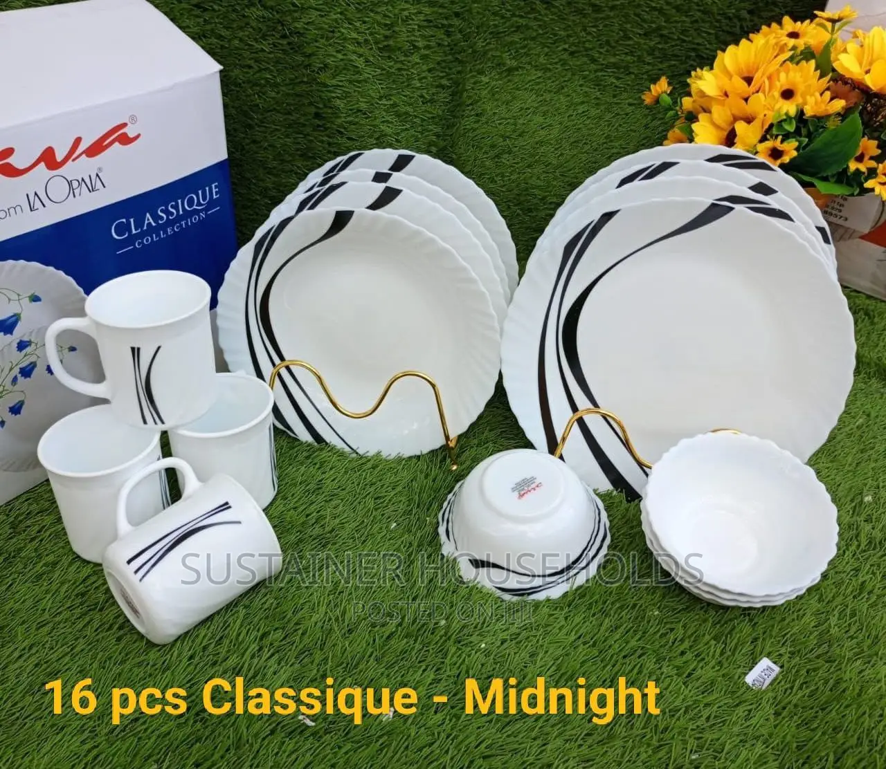 16 PCS Classique-Midnight Dinner Set