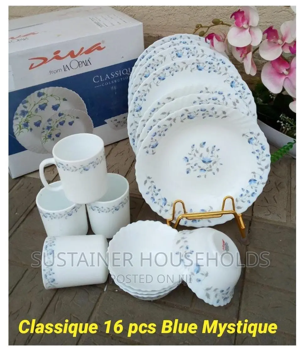 16pcs Classique Blue Mystrique Dinner Sets