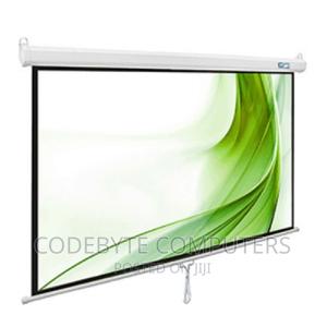240 by 240 MANUAL PROJECTOR SCREEN - thumbnail 2