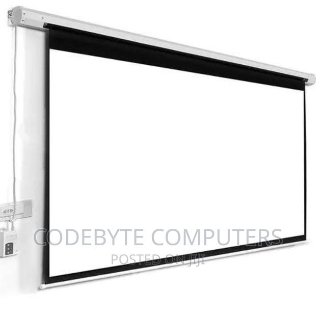 Auto Electric Projector Screen 300 X 300 - thumbnail 3