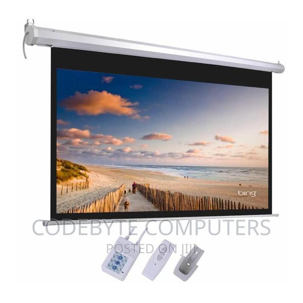 Auto Electric Projector Screen 300 X 300 - main view