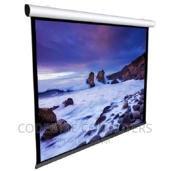 Auto Electric Projector Screen 240 X 240 - thumbnail 2