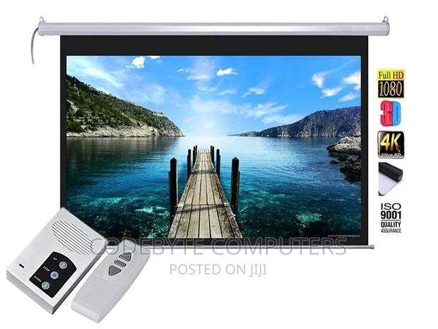 Electric Projector Screen 180 X 180 - thumbnail 2