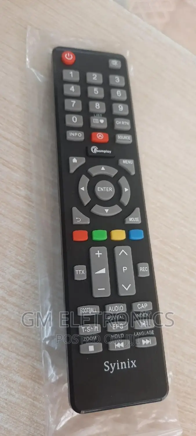 New Syinix Dmart TV Remote ( Boomplay) With Batteries.