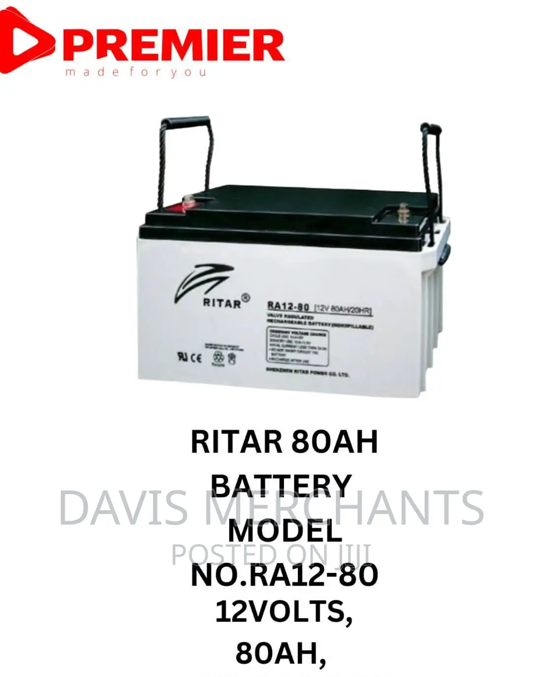 Rotar 80ah Battery
