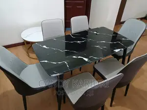 Pure Marble 6 Seater Dining Table Set