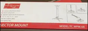 Techcom Tc-WPM-68 Projector Universal Ceiling Mount 1.0mtr