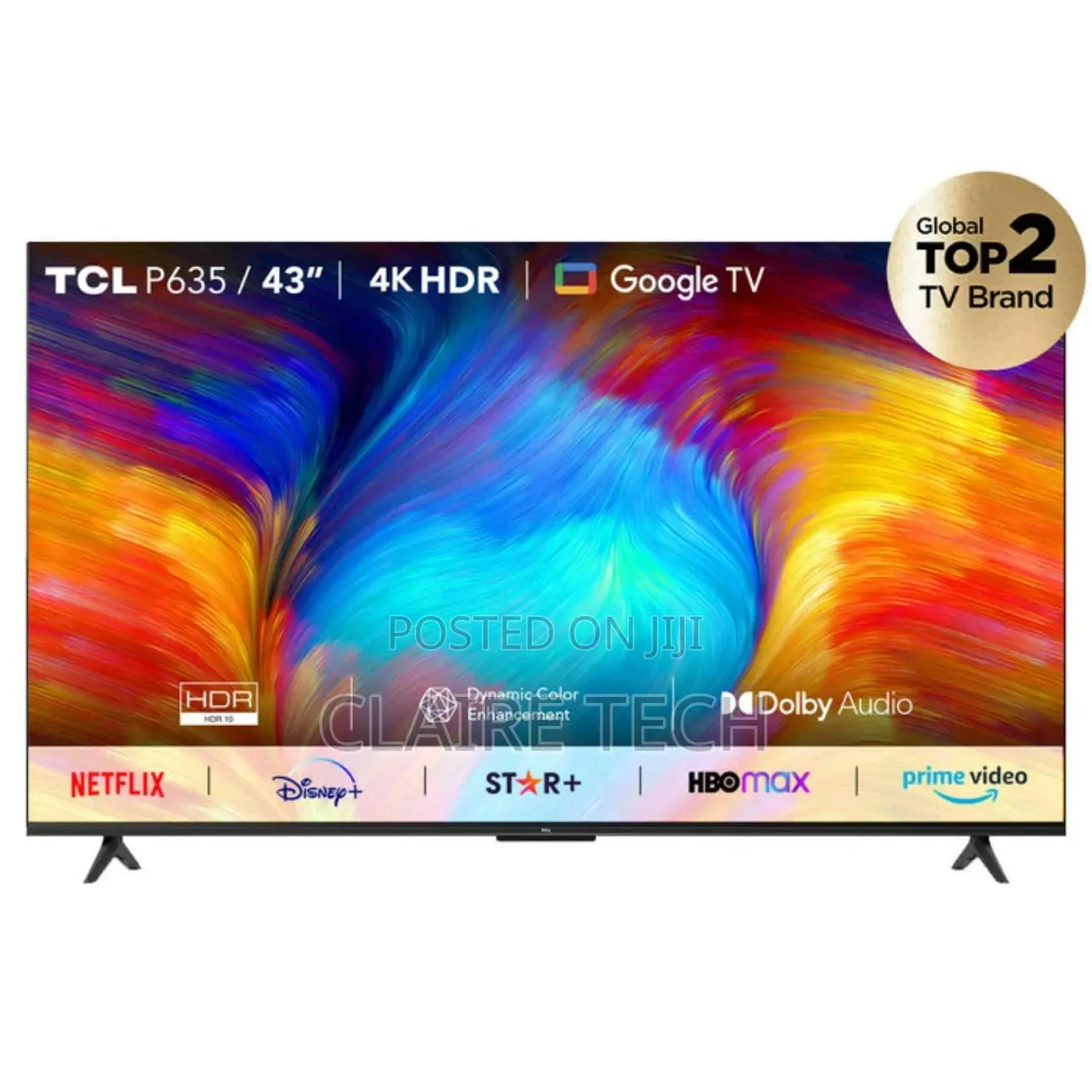 TCL FHD Frameless Smart Android Tv 43" Inch, Netflix