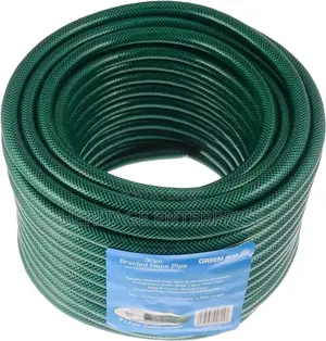 Braided Water Hose, Green Size: 1by 30 MTS