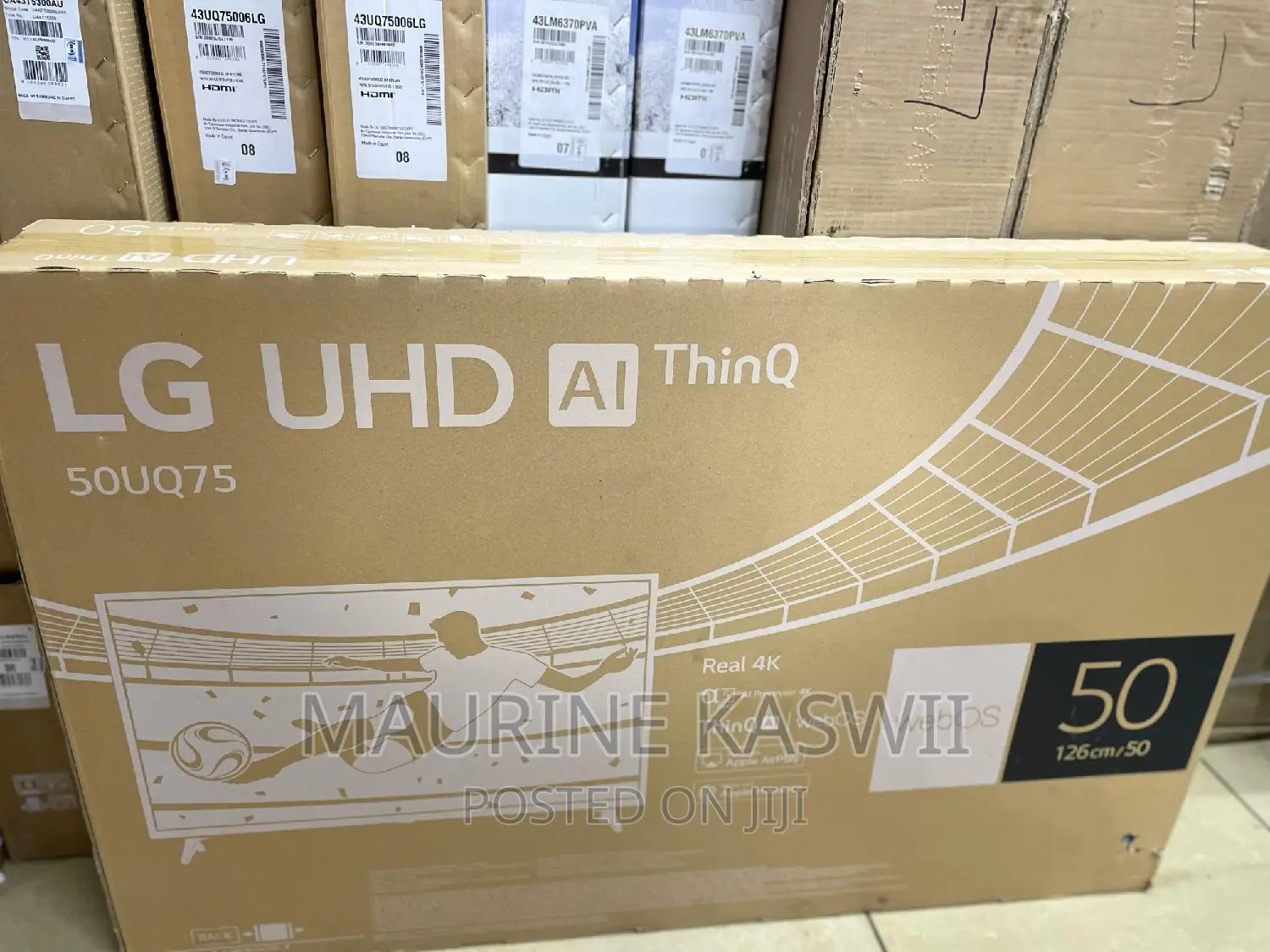 LG 50′′ Uq75006 Uhd Active HDR Webos Smart Ai Thinq TV