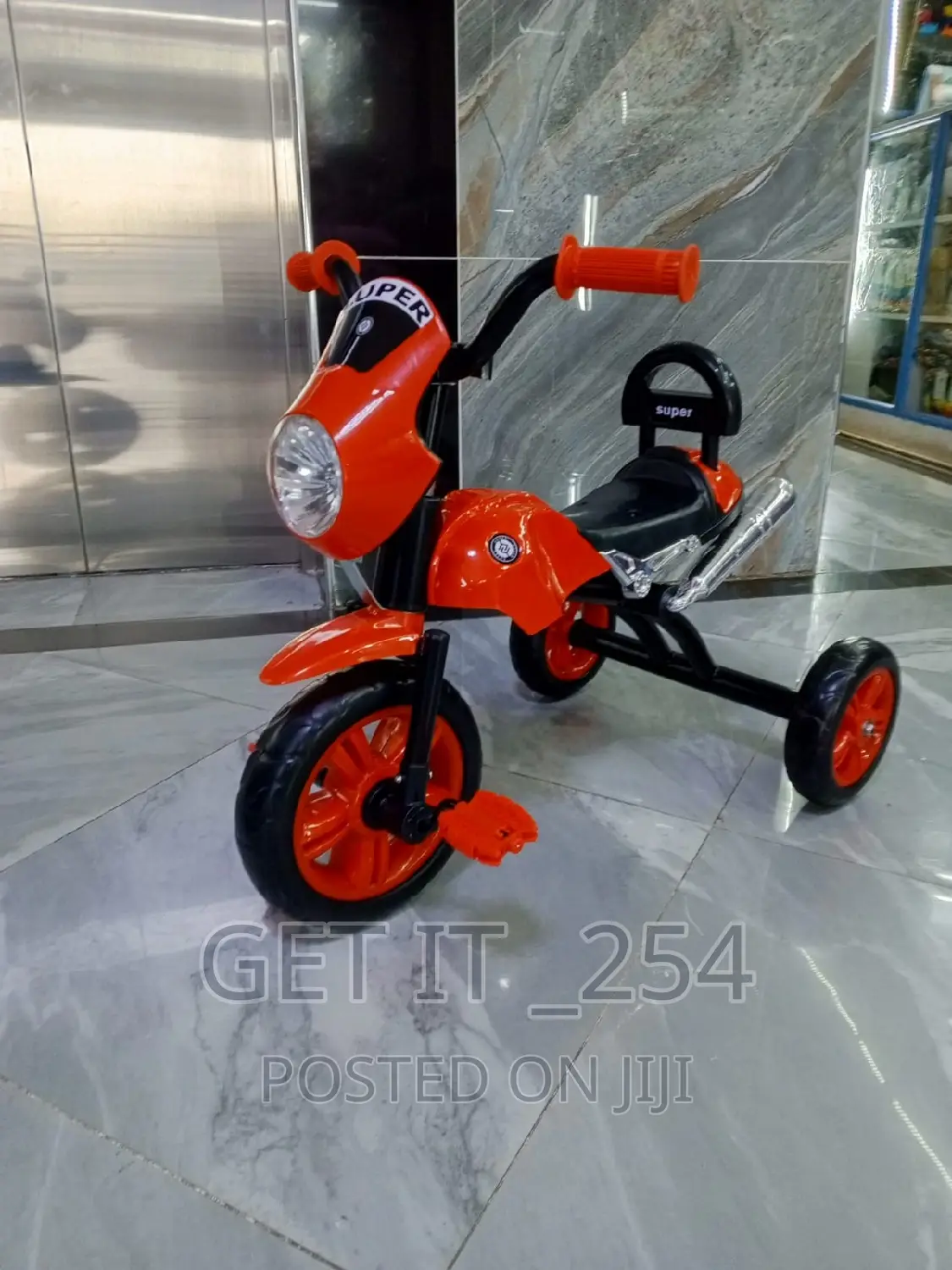 Tricycle With Torch/Music 
Big Size 2 to 5yrs