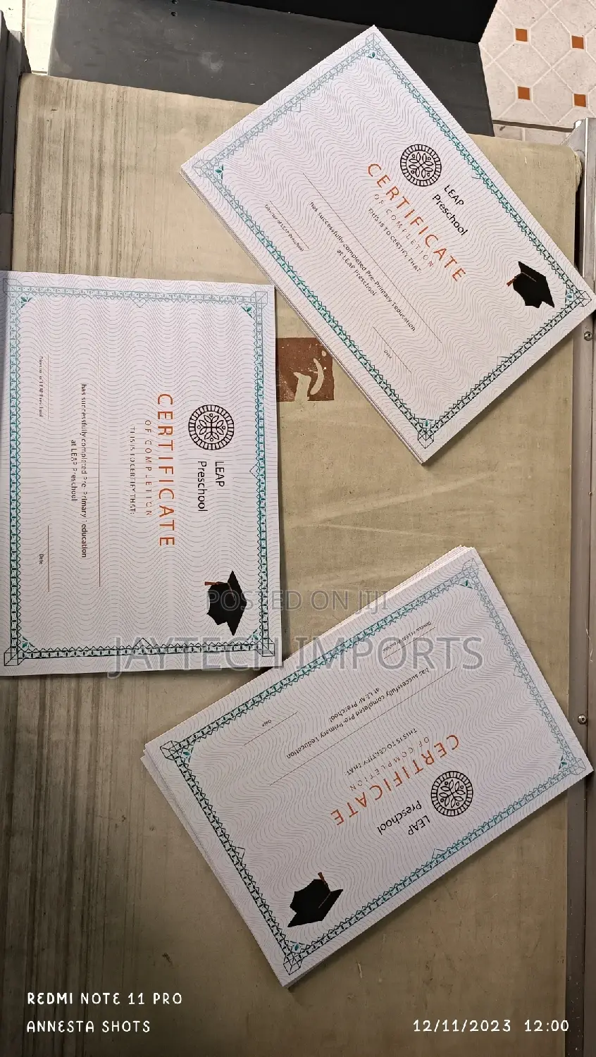 Certificates Prints Design