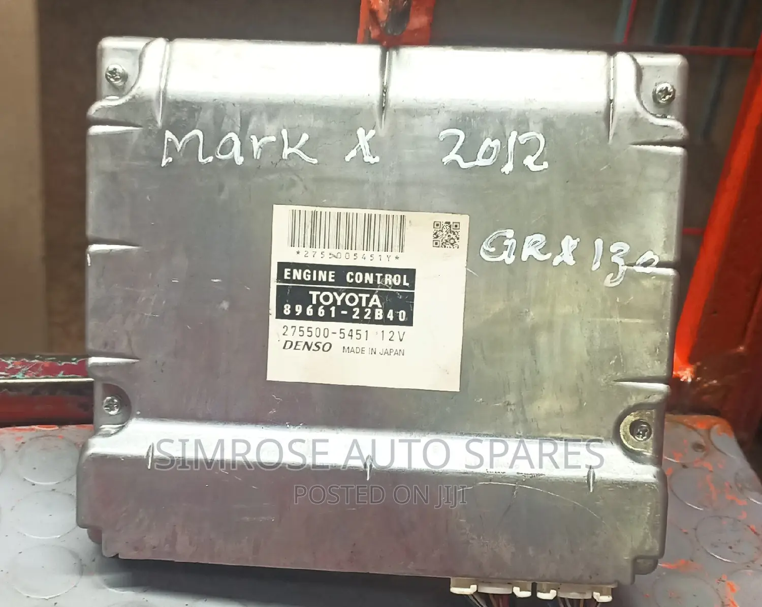 Toyota Mark X 2012 GRS 201 Ecu.