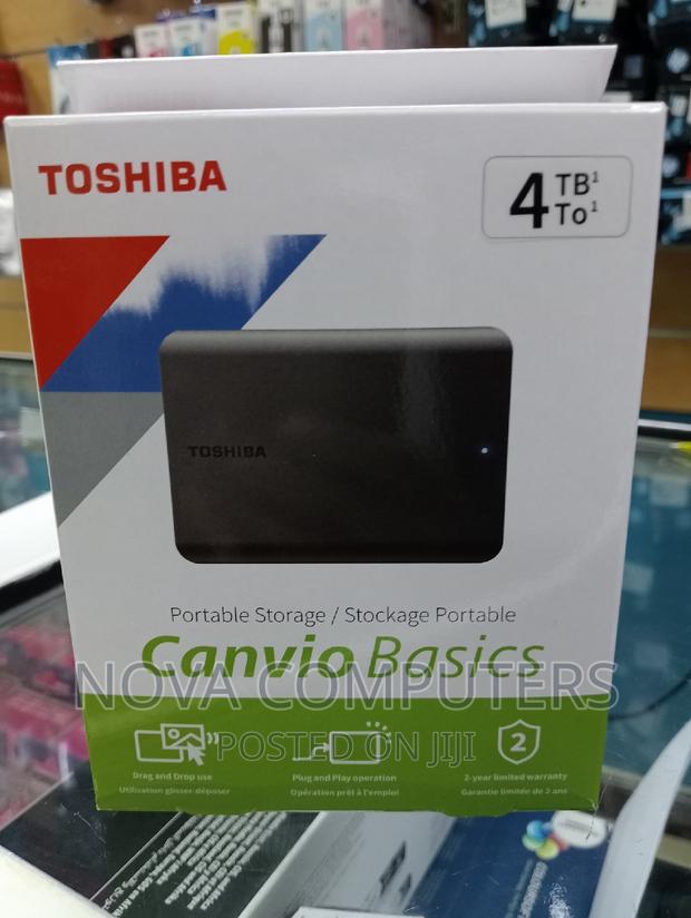 Toshiba External Canvio Ready 4TB; USB 3.2 Gen 1 - USB 2.0