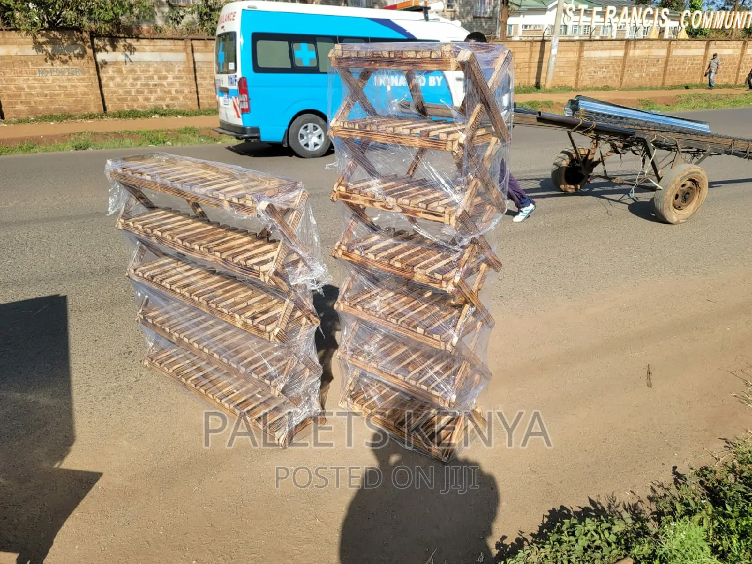 Pallet Shoe Rack- Strong and Stable Shoe Organizer. (#AT07,)
