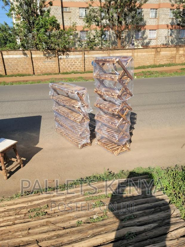 Pallet Shoe Rack- Strong and Stable Shoe Organizer. (#AT13)
