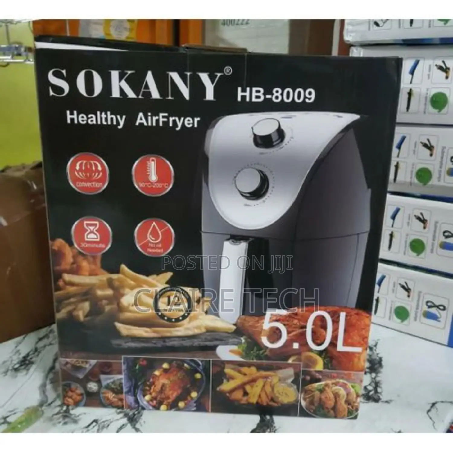 Air Fryer!Sokany 5l Extra Large Oil Free Air Fryer