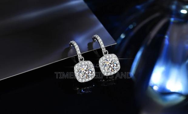 S925 Sterling Silver Moissanite Earrings - thumbnail 3