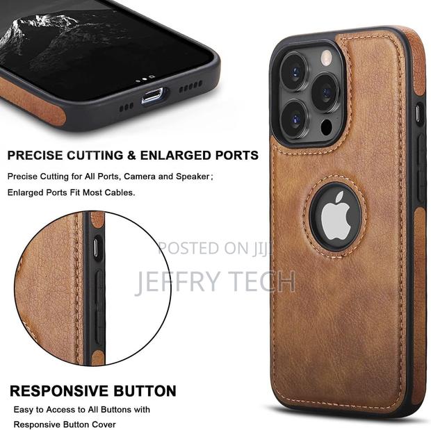 Leather Luxury Case for iPhone 15 14 Plus 13 12 11 Pro Max - thumbnail 3
