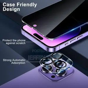 iPhone 15 14 13 12 11 Pro Max Privacy Tempered Glass Screen