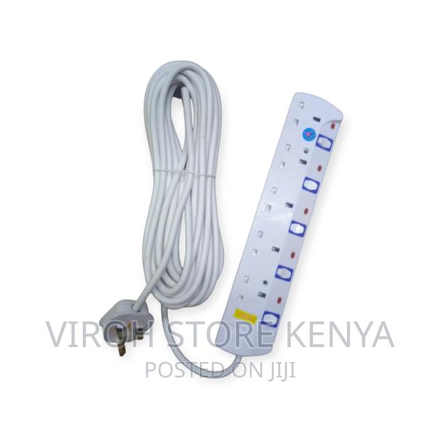 10 Metres 5 Ports Socket Extension Cable - Surge Protector - main view